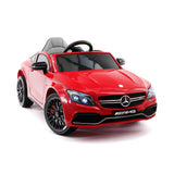 Carro infantil Mercedes C63S 12V com controle remoto dos pais R/C | Vermelho