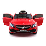 Carro infantil Mercedes C63S 12V com controle remoto dos pais R/C | Vermelho