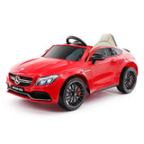 Carro infantil Mercedes C63S 12V com controle remoto dos pais R/C | Vermelho