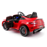 Carro infantil Mercedes C63S 12V com controle remoto dos pais R/C | Vermelho