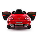 Carro infantil Mercedes C63S 12V com controle remoto dos pais R/C | Vermelho