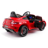 Carro infantil Mercedes C63S 12V com controle remoto dos pais R/C | Vermelho