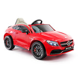 Carro infantil Mercedes C63S 12V com controle remoto dos pais R/C | Vermelho