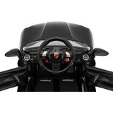 Kiddie Roadster 12V carro elétrico infantil com controle remoto dos pais R/C | Preto Metálico