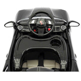 Kiddie Roadster 12V carro elétrico infantil com controle remoto dos pais R/C | Preto Metálico