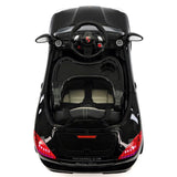 Kiddie Roadster 12V carro elétrico infantil com controle remoto dos pais R/C | Preto Metálico
