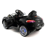 Kiddie Roadster 12V carro elétrico infantil com controle remoto dos pais R/C | Preto Metálico