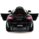 Kiddie Roadster 12V carro elétrico infantil com controle remoto dos pais R/C | Preto Metálico