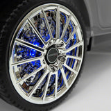 Kiddie Roadster 12V carro elétrico infantil com controle remoto dos pais R/C | Cinza Metálico