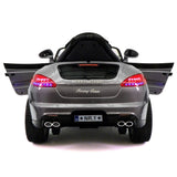 Kiddie Roadster 12V carro elétrico infantil com controle remoto dos pais R/C | Cinza Metálico