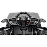 Kiddie Roadster 12V carro elétrico infantil com controle remoto dos pais R/C | Cinza Metálico