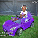 Kiddie Roadster 12V carro elétrico infantil com controle remoto dos pais R/C | Roxo