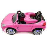 Kiddie Roadster 12V carro elétrico infantil com controle remoto dos pais R/C | Rosa