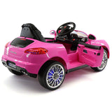 Kiddie Roadster 12V carro elétrico infantil com controle remoto dos pais R/C | Rosa