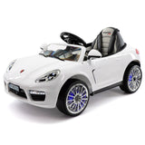 Kiddie Roadster 12V carro elétrico infantil com controle remoto dos pais R/C | Branco