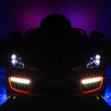 Kiddie Roadster 12V carro elétrico infantil com controle remoto dos pais R/C | Branco