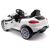 Kiddie Roadster 12V carro elétrico infantil com controle remoto dos pais R/C | Branco