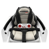 Kiddie Roadster 12V carro elétrico infantil com controle remoto dos pais R/C | Branco