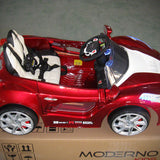 Carro de passeio Spider GT Kids 12V com controle remoto dos pais R/C | Vermelho Cereja