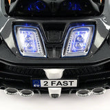 Carro de passeio Spider GT Kids 12V com controle remoto dos pais R/C | Preto