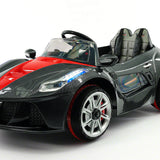 Carro de passeio Spider GT Kids 12V com controle remoto dos pais R/C | Preto