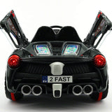 Carro de passeio Spider GT Kids 12V com controle remoto dos pais R/C | Preto