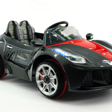 Carro de passeio Spider GT Kids 12V com controle remoto dos pais R/C | Preto
