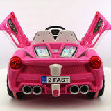 Carro de passeio Spider GT Kids 12V com controle remoto dos pais R/C | Rosa