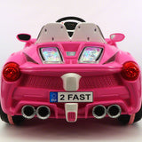 Carro de passeio Spider GT Kids 12V com controle remoto dos pais R/C | Rosa