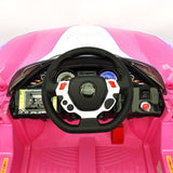 Carro de passeio Spider GT Kids 12V com controle remoto dos pais R/C | Rosa