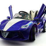 Carro de passeio Spider GT Kids 12V com controle remoto dos pais R/C | Azul
