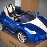 Carro de passeio Spider GT Kids 12V com controle remoto dos pais R/C | Azul