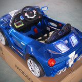 Carro de passeio Spider GT Kids 12V com controle remoto dos pais R/C | Azul