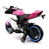 Motocicleta elétrica infantil Street Racer 12V | Rosa