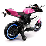 Motocicleta elétrica infantil Street Racer 12V | Rosa