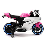 Motocicleta elétrica infantil Street Racer 12V | Rosa