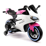 Motocicleta elétrica infantil Street Racer 12V | Rosa