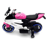 Motocicleta elétrica infantil Street Racer 12V | Rosa