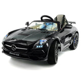 Carro infantil Mercedes SLS AMG Final Edition 12V com controle remoto dos pais | Preto Metálico