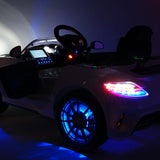 Carro infantil Mercedes SLS AMG Final Edition 12V com controle remoto dos pais | Preto Metálico