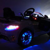 Carro infantil Mercedes SLS AMG Final Edition 12V com controle remoto dos pais | Preto Metálico