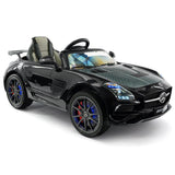 Carro infantil Mercedes SLS AMG Final Edition 12V com controle remoto dos pais | Preto Metálico